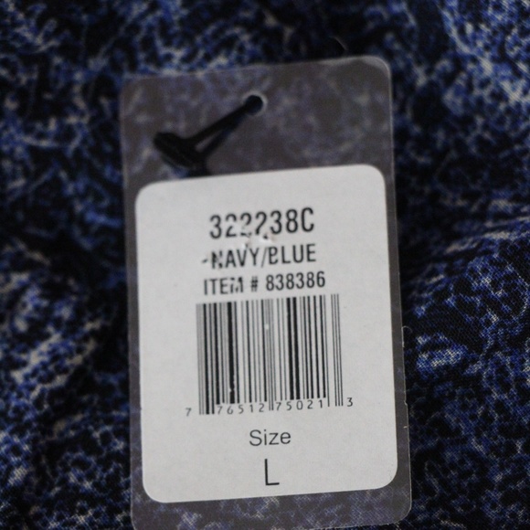 FYLO NWT Navy, Royal Blue Abstract Print Dress - Picture 8 of 8